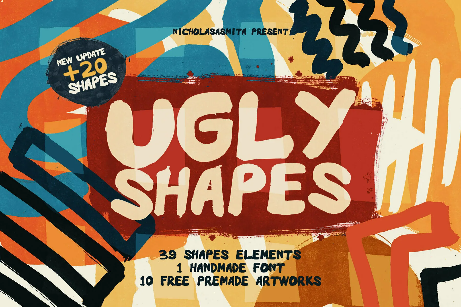 Ugly Shapes - 70 Shape Elements