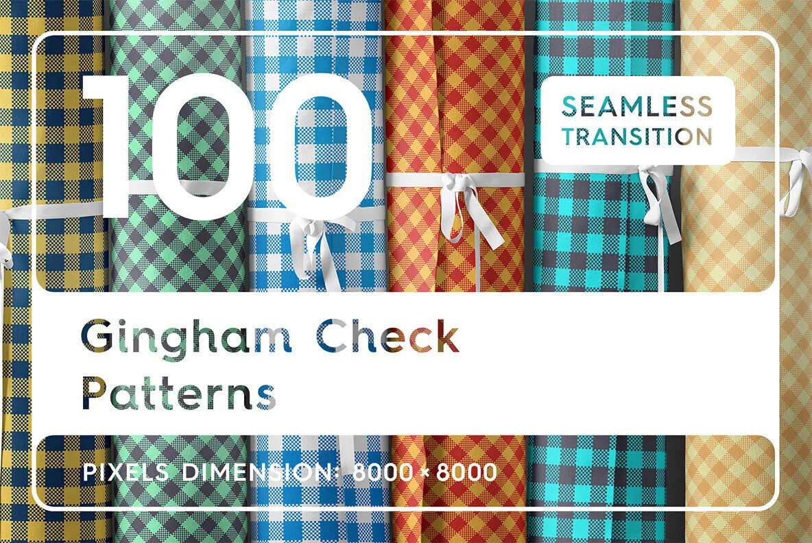 100 Gingham Check Patterns