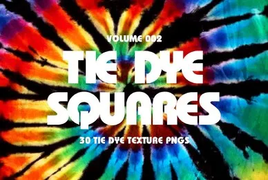 Tie Dye Squares Vol 002