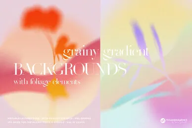 Colorful Grainy Gradient Backgrounds