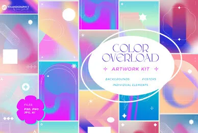 Color Overload Gradients Artwork Kit