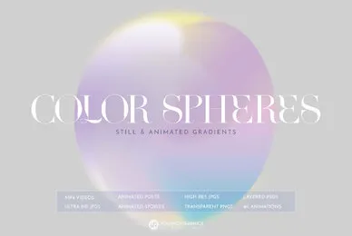 Gradient Spheres Animated and Still