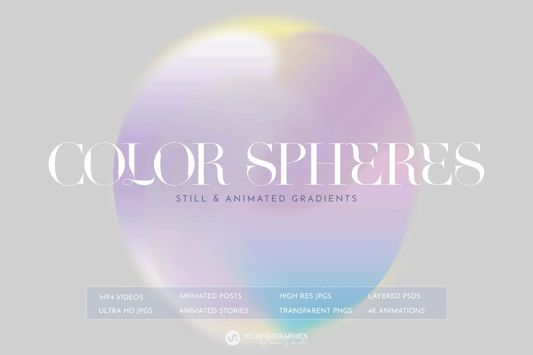 Gradient Spheres Animated and Still