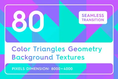 80 Color Triangles Geometry Background Textures