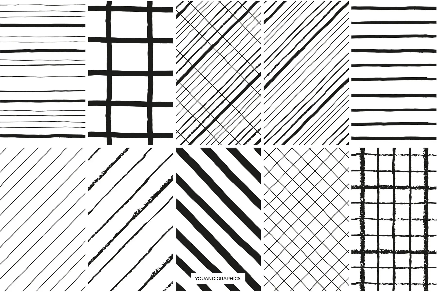 Grids Lines Seamless Patterns Graphics - YouWorkForThem