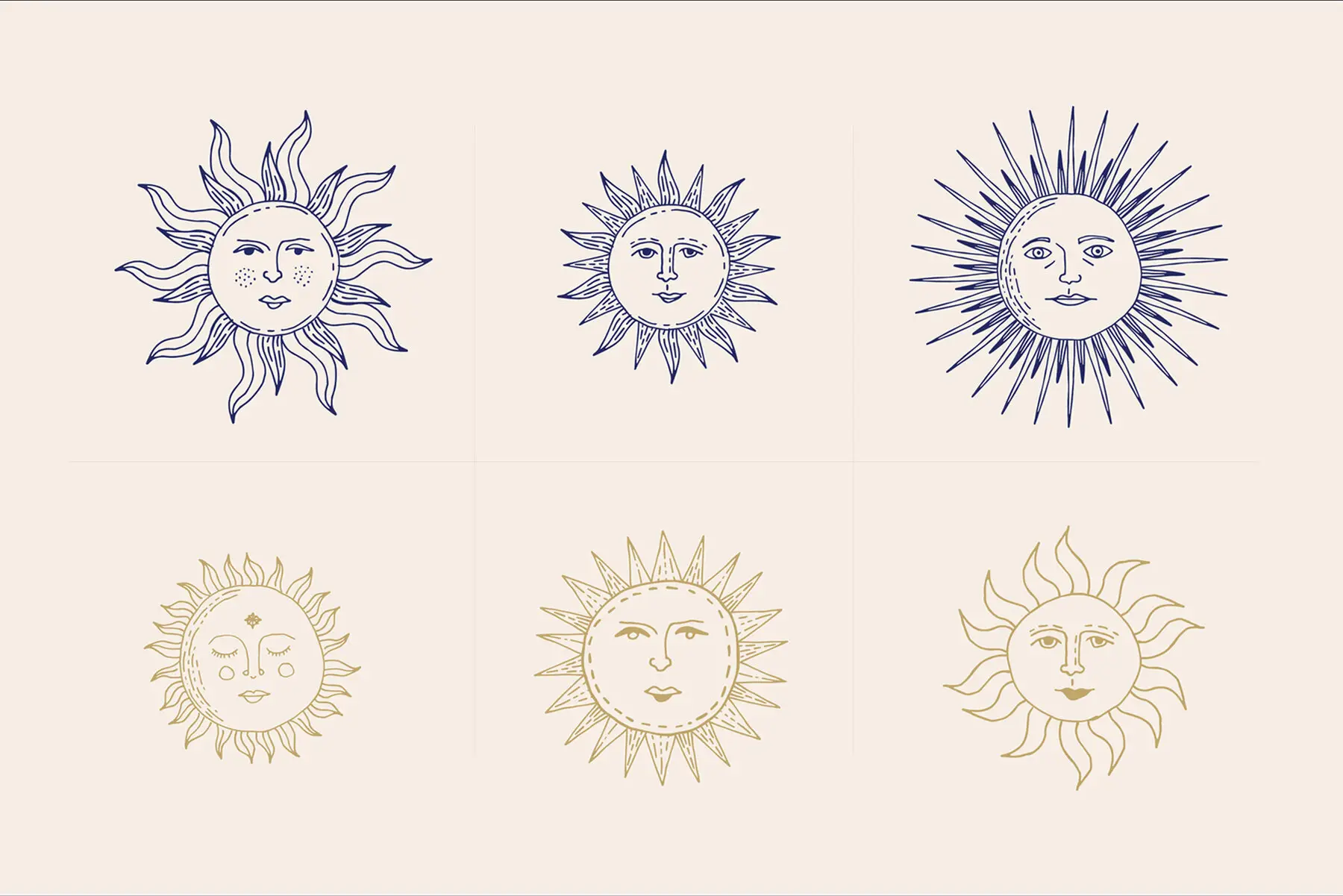 Celestial Patterns Illustrations Graphics - YouWorkForThem