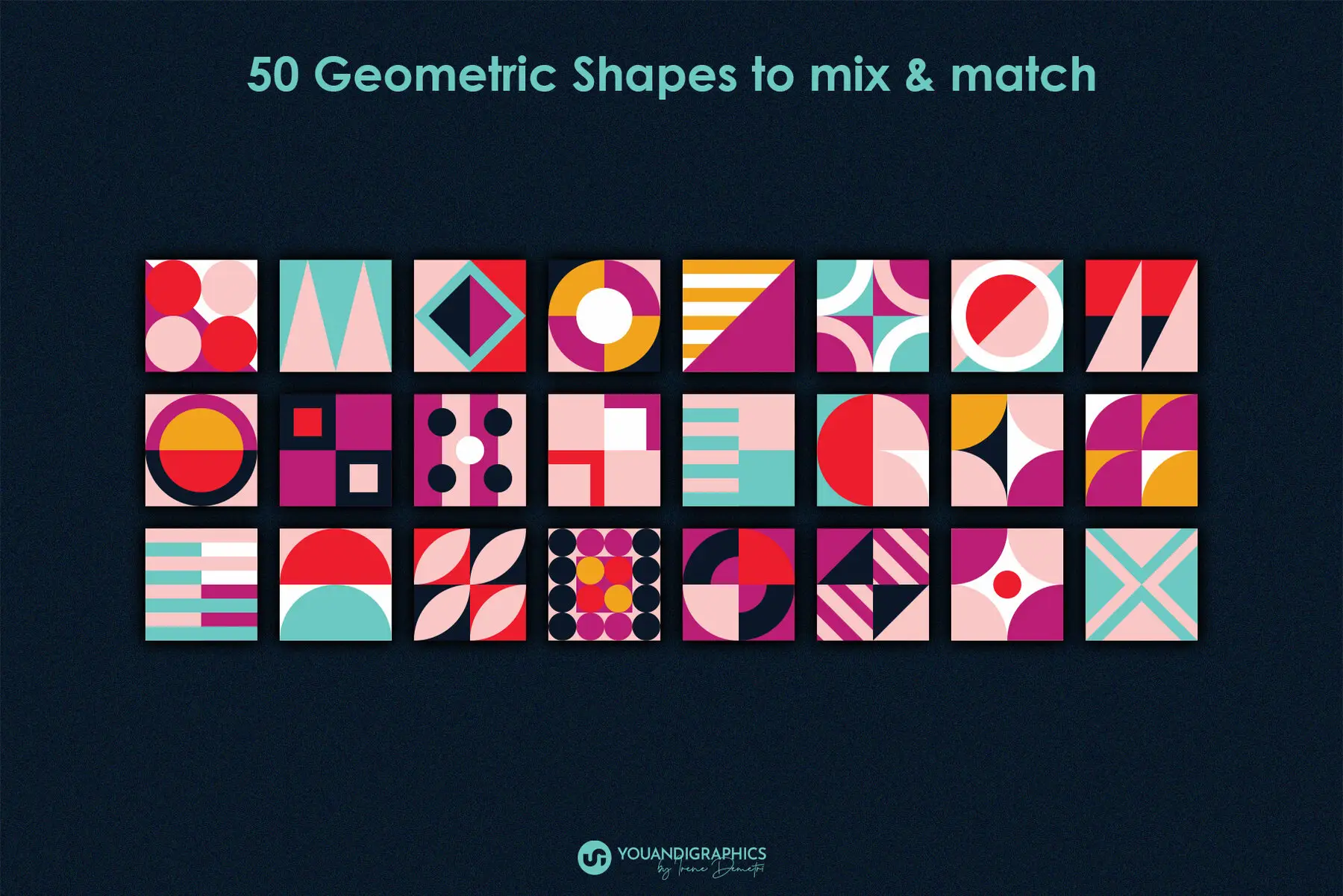 Geometric Patterns, Shapes and Posters Graphics - YouWorkForThem