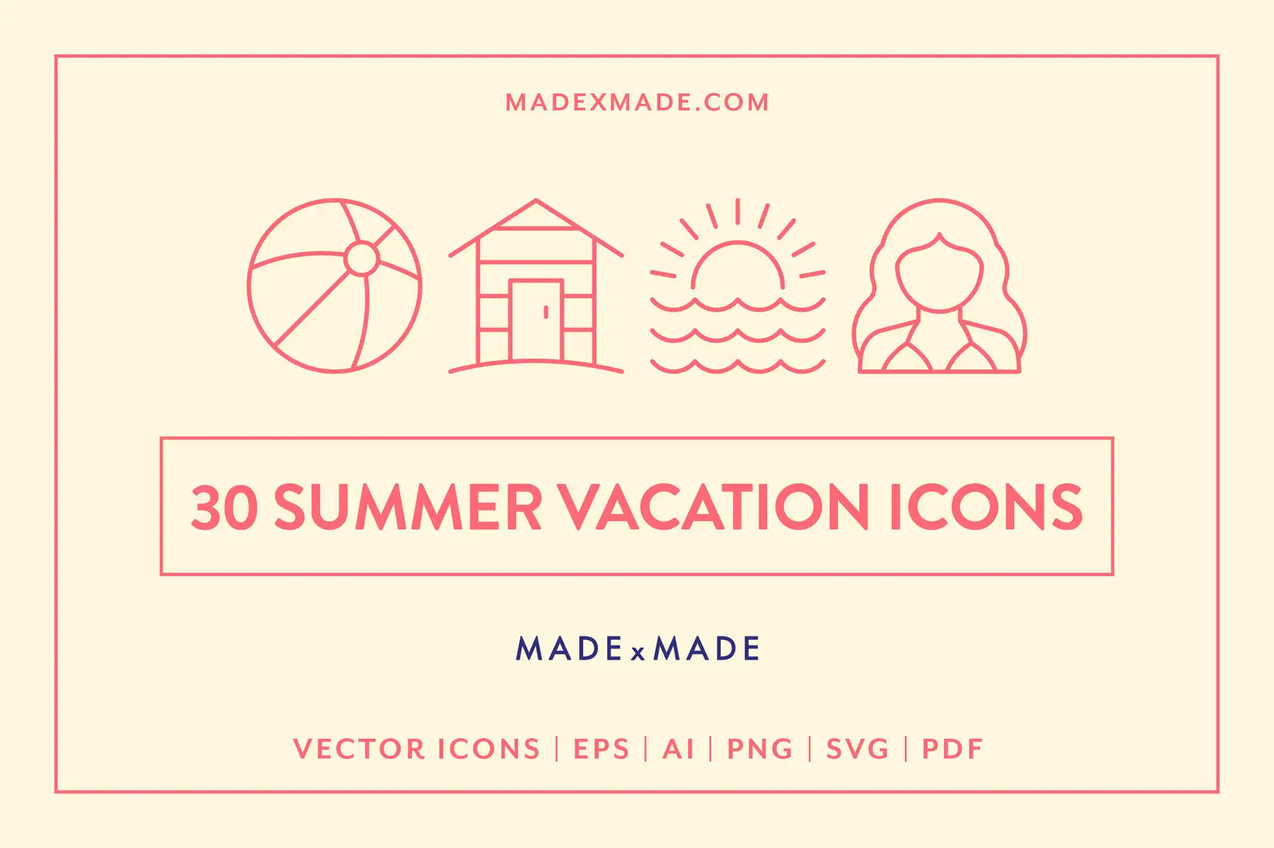 Summer Vacation Icons