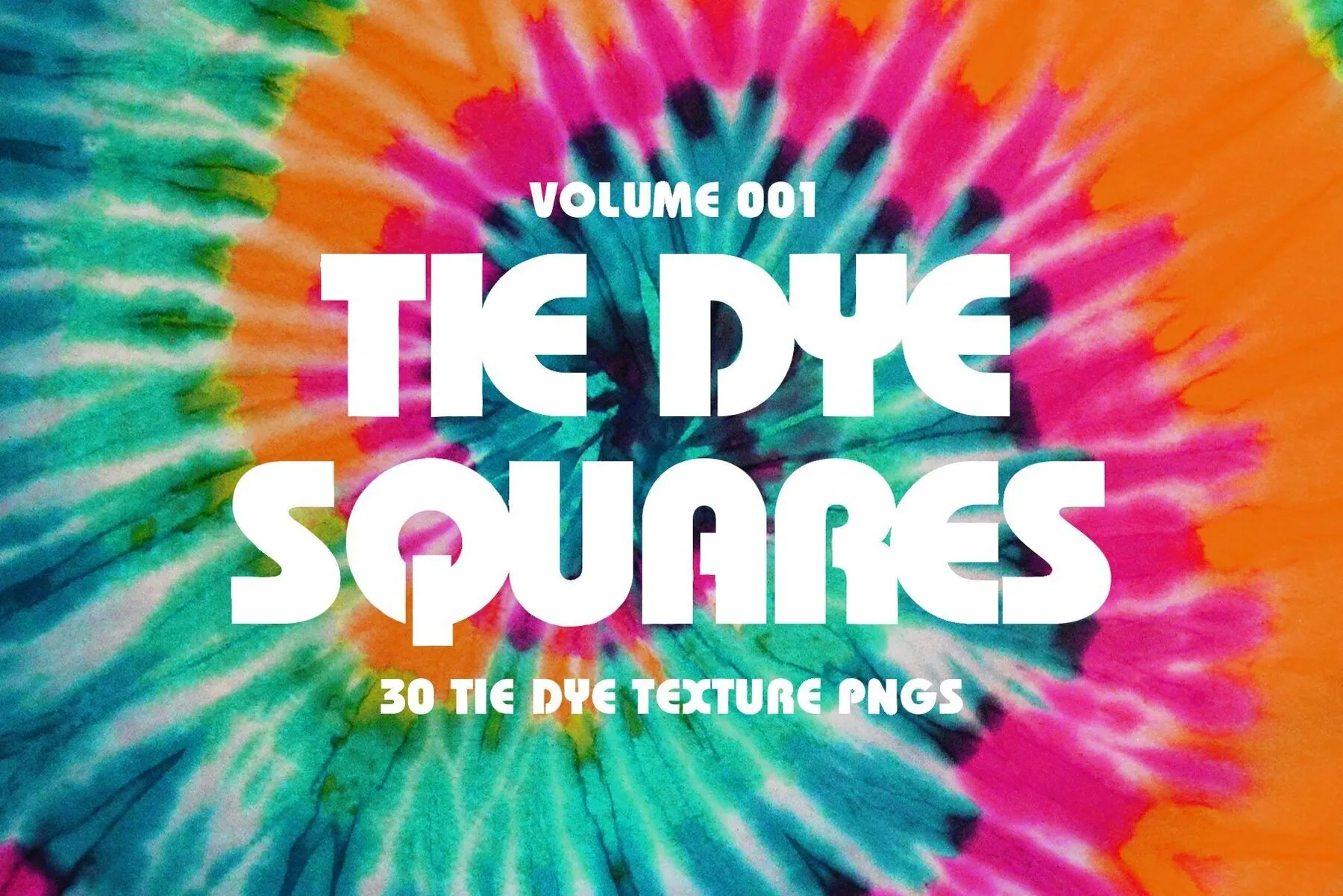 Tie Dye Squares Vol 001