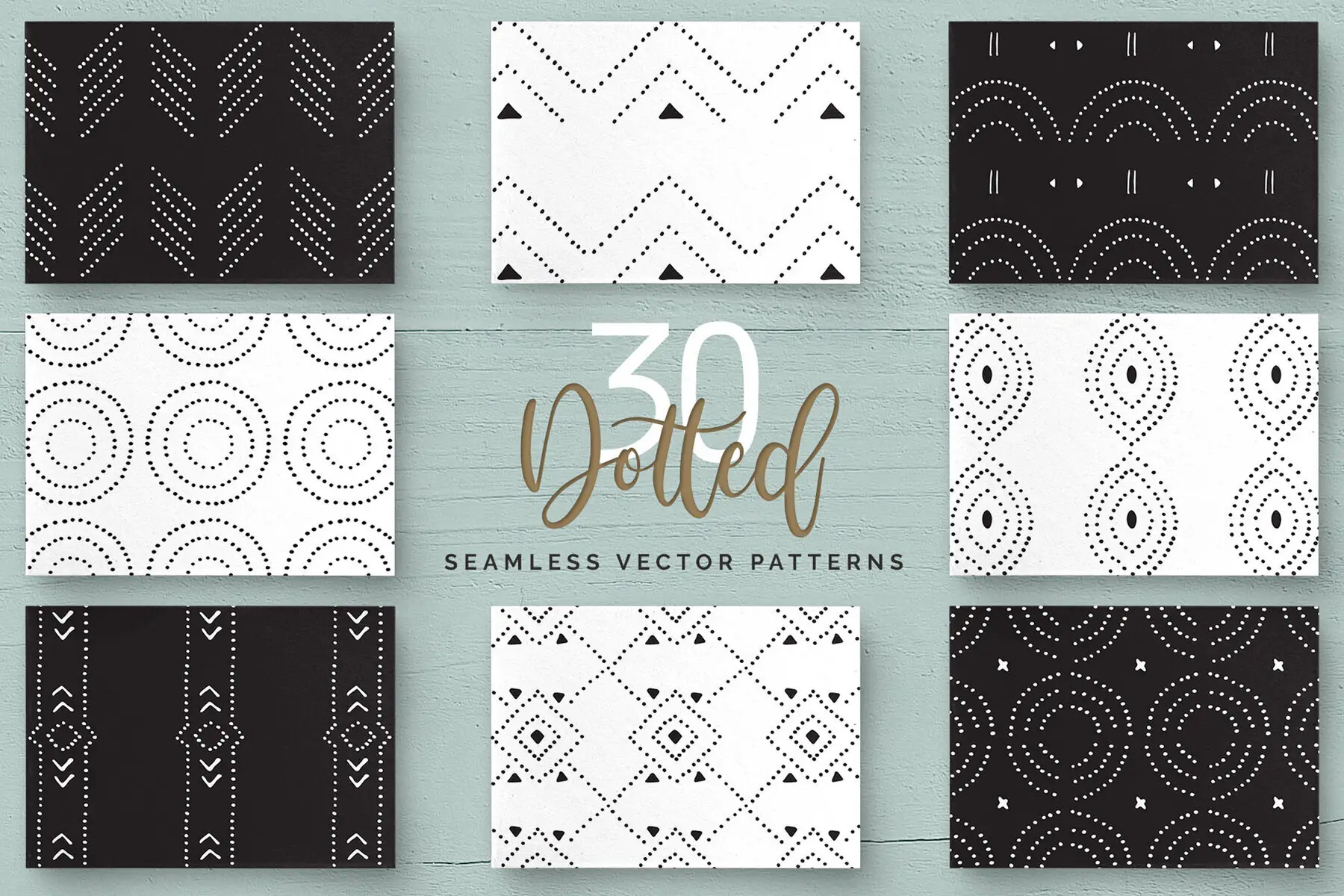 Dotted Vector Patterns & Tiles