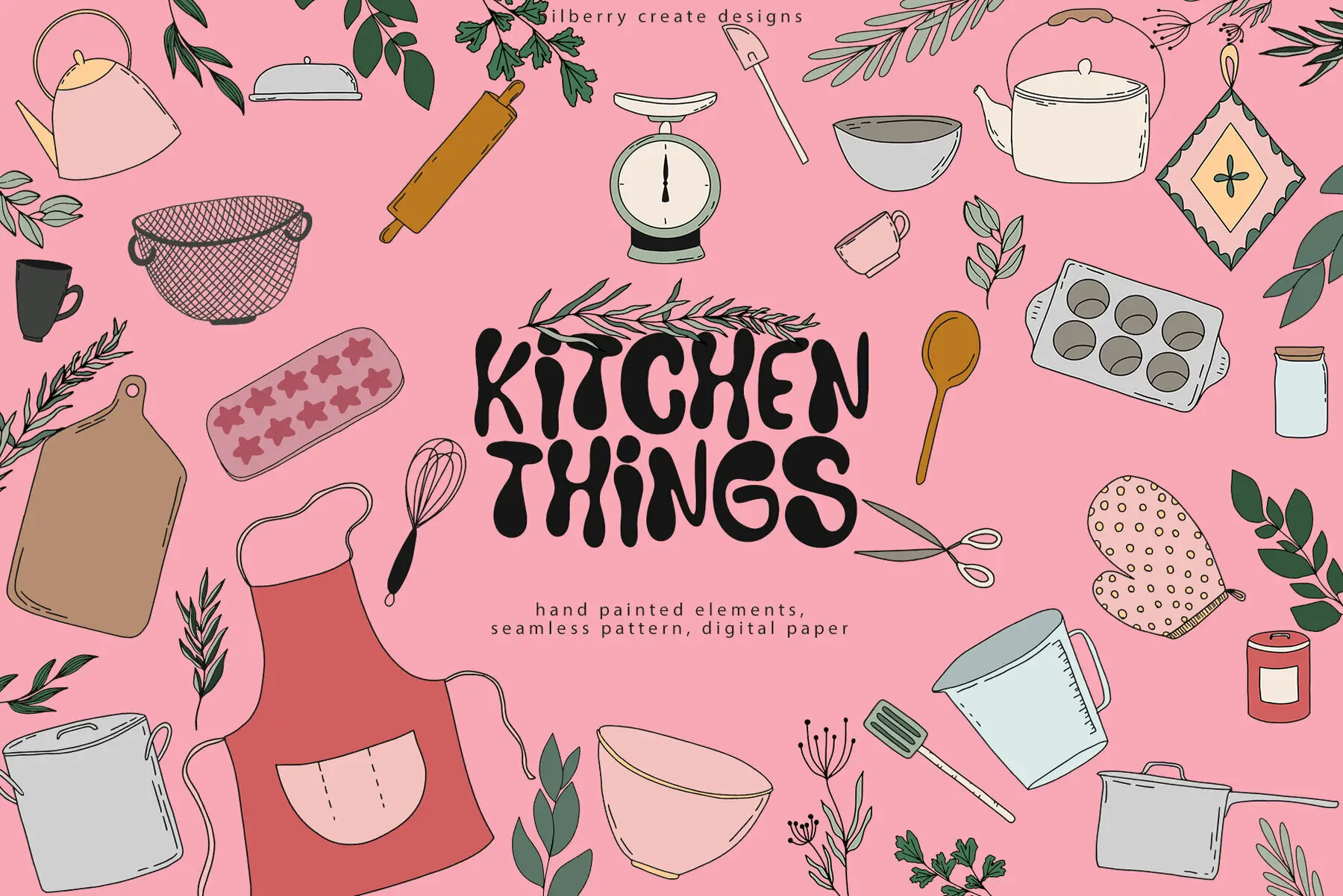 Kitchen Things Art Set