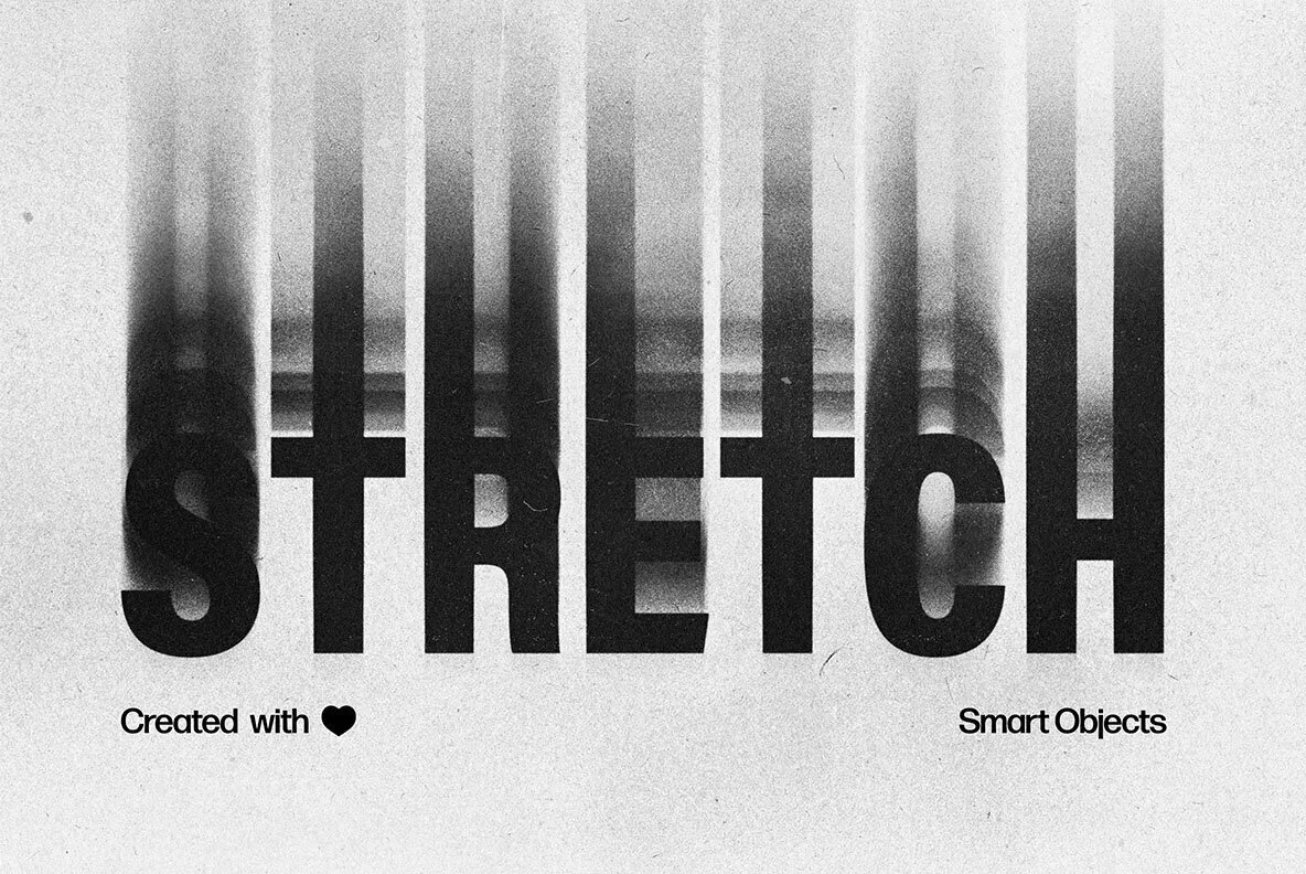 Xerox Stretch Text Effect