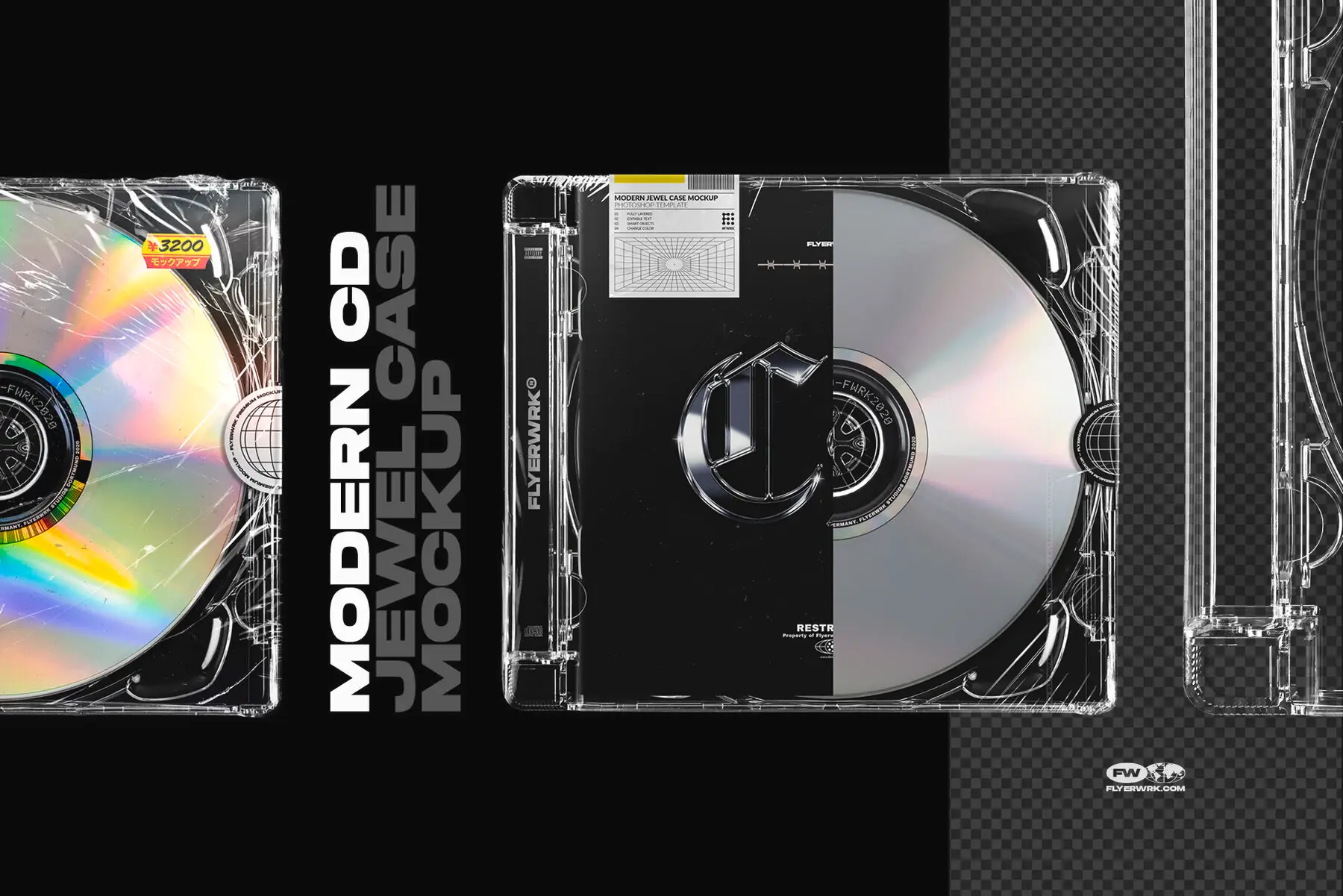 Modern Jewel Case Mockup