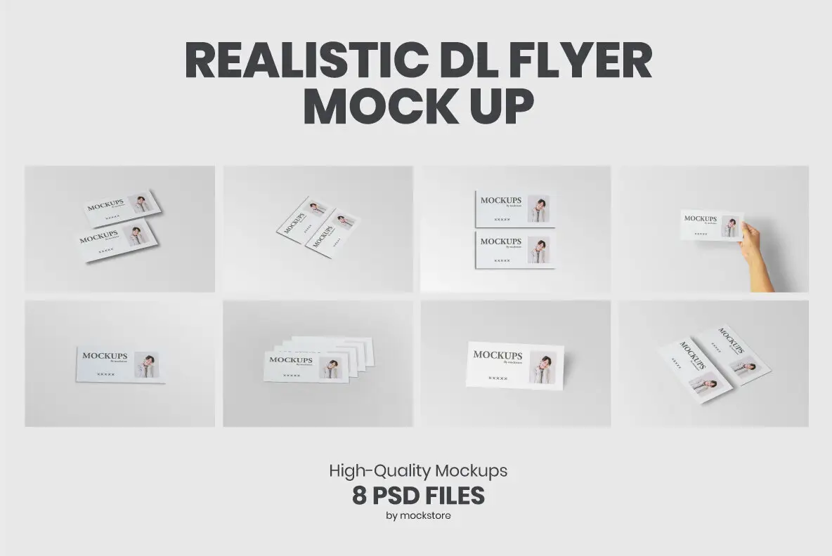 Realistic DL Flyer Mock-Up