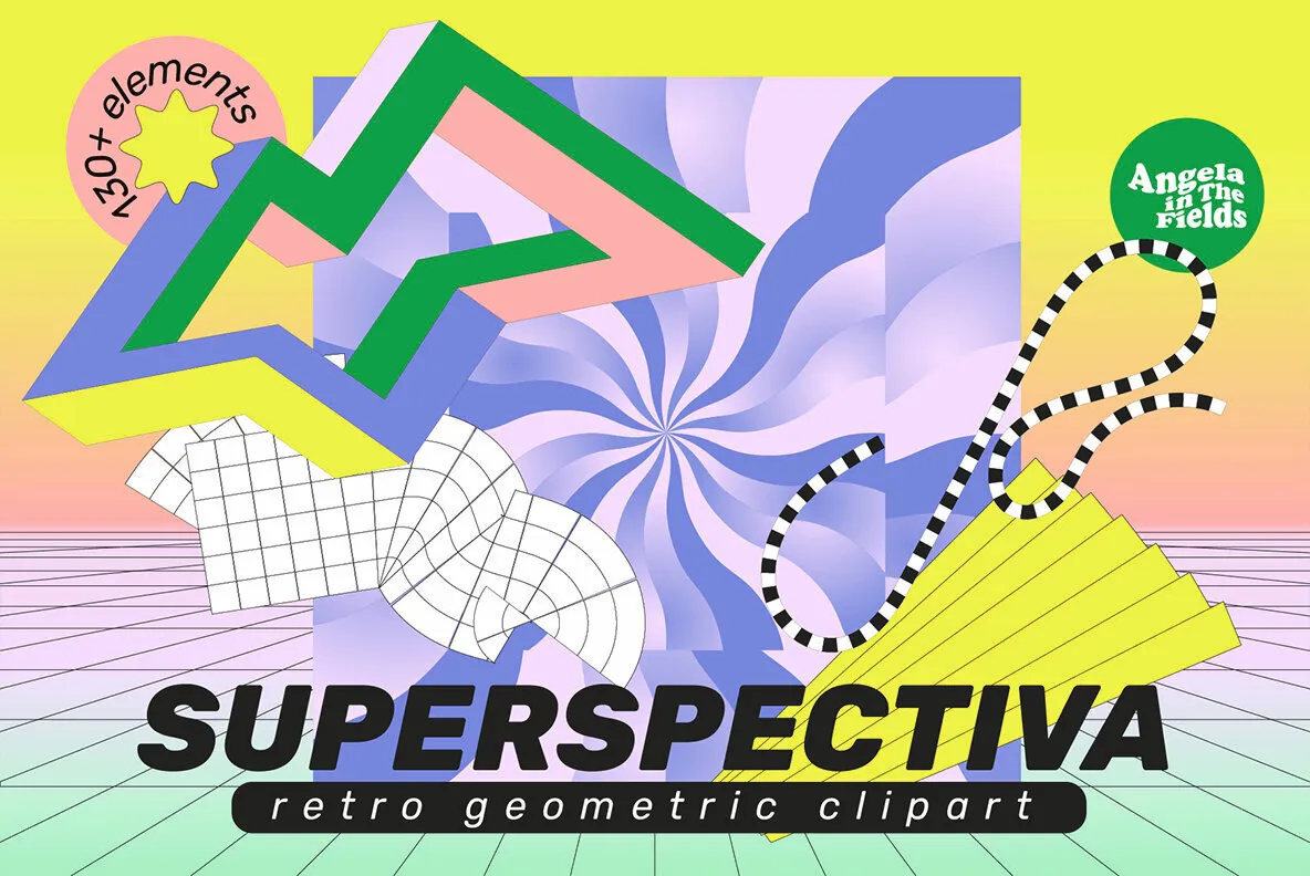 Superspectiva - Retro Geometric Clipart