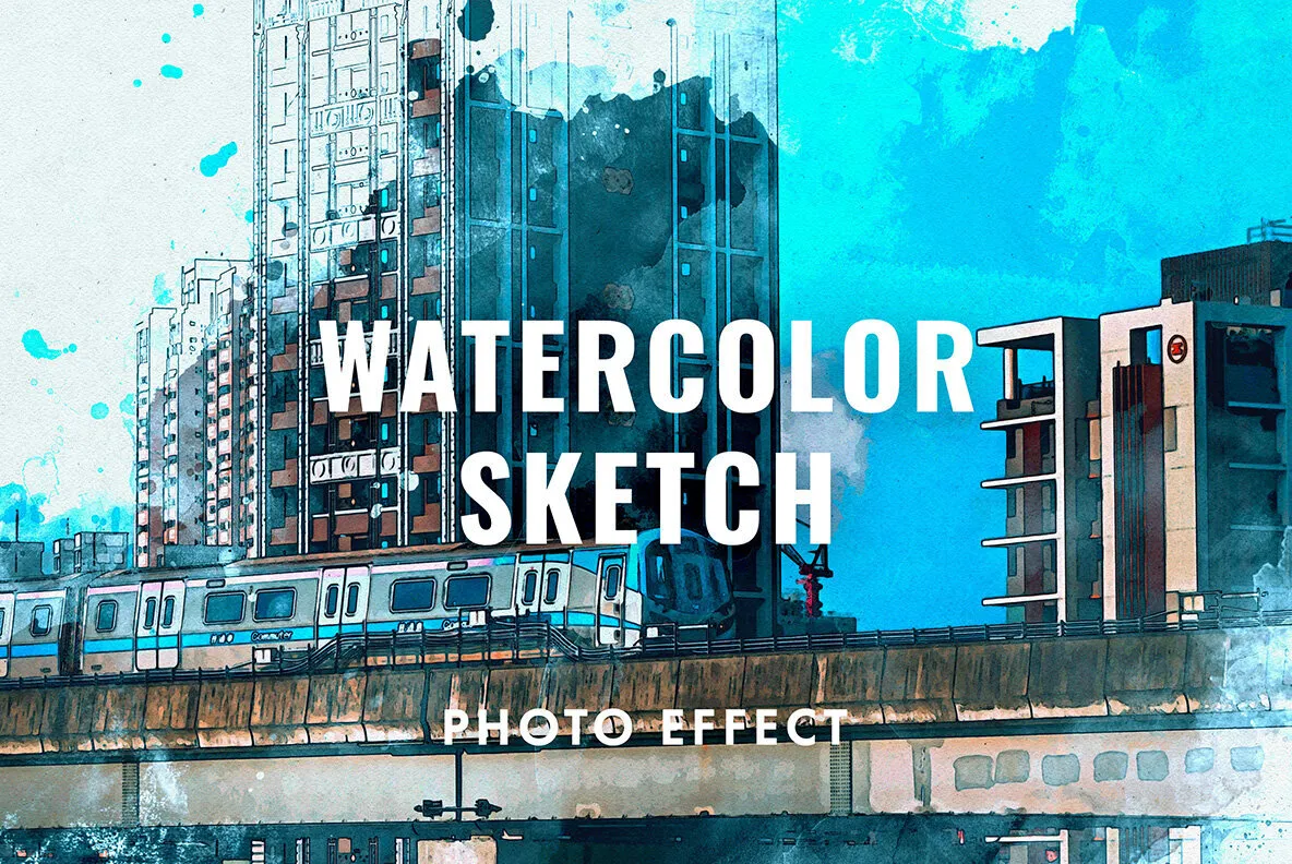 Watercolor Sketch Photo Effect