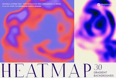 Heatmap Grainy Gradient Backgrounds