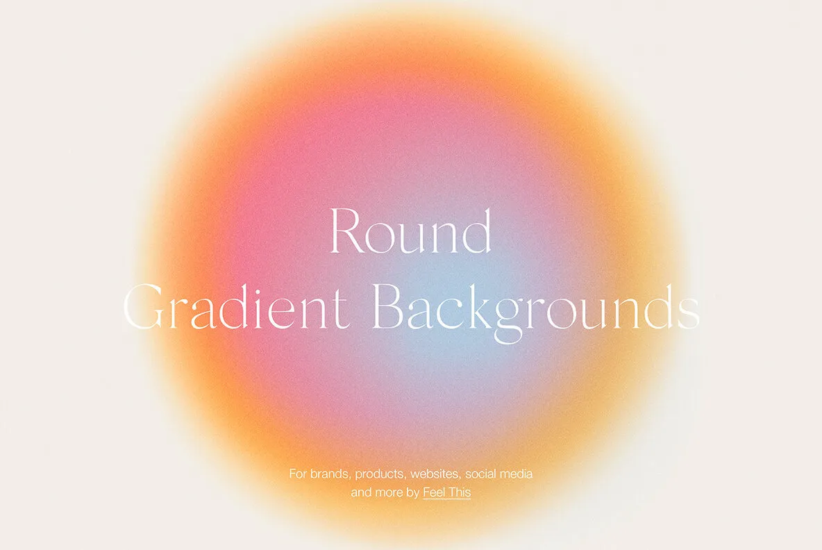 Round Circle Gradient Textures Backgrounds