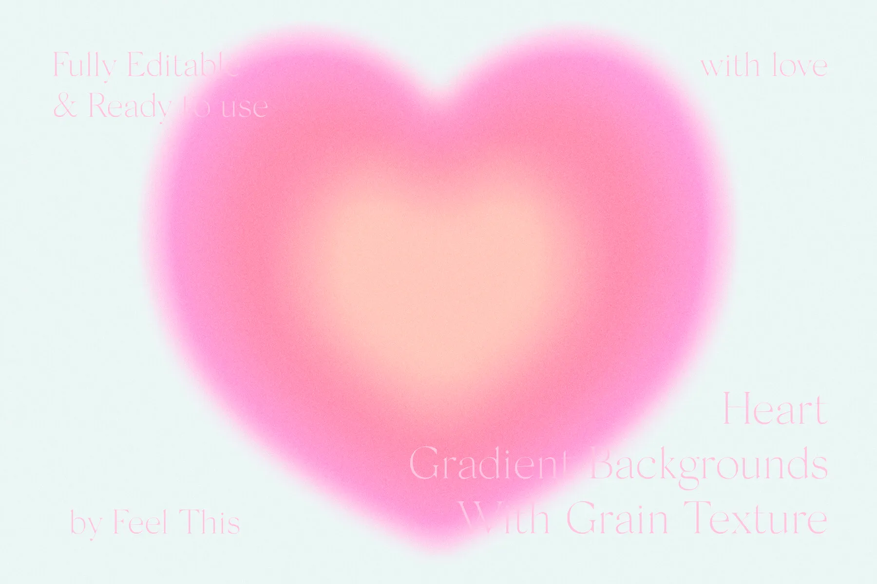 Heart Grainy Gradient Textures Backgrounds Graphics - YouWorkForThem