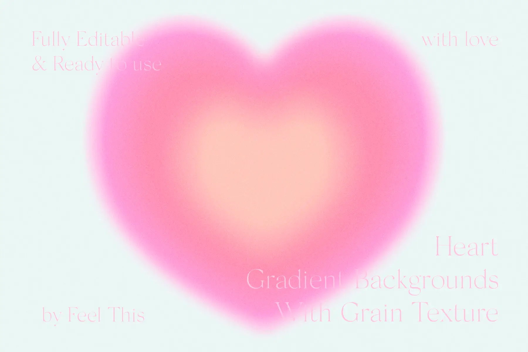 Heart Grainy Gradient Textures Backgrounds Graphics - YouWorkForThem