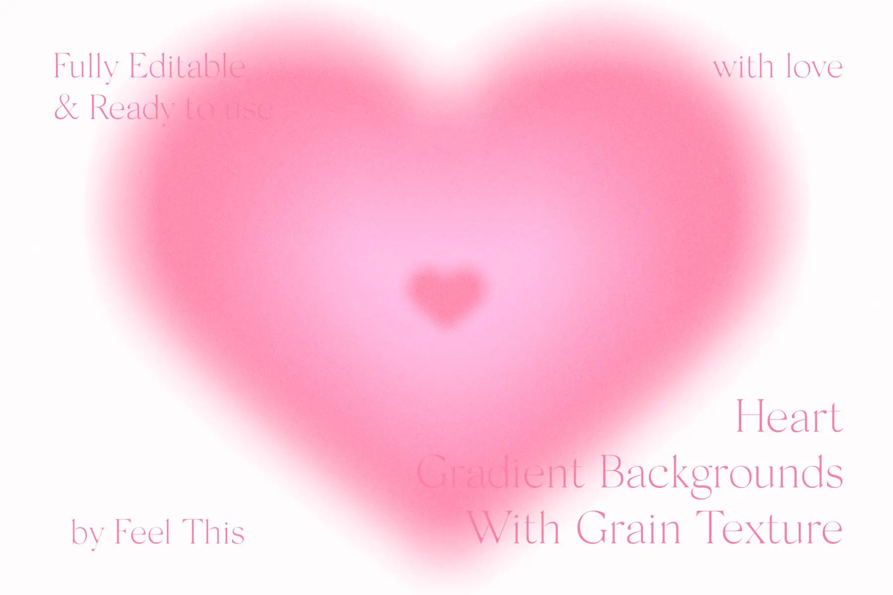 Heart Grainy Gradient Textures Backgrounds Graphics - YouWorkForThem