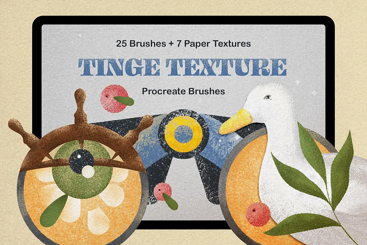 Tinge Texture Procreate Brushes