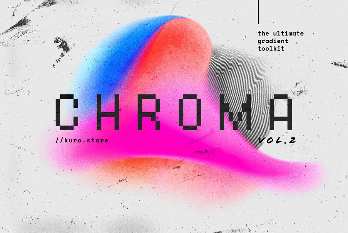 Chroma Grainy Gradient Textures Vol.2 Graphics - Youworkforthem