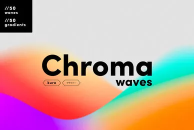 Chroma Grainy Gradient Waves