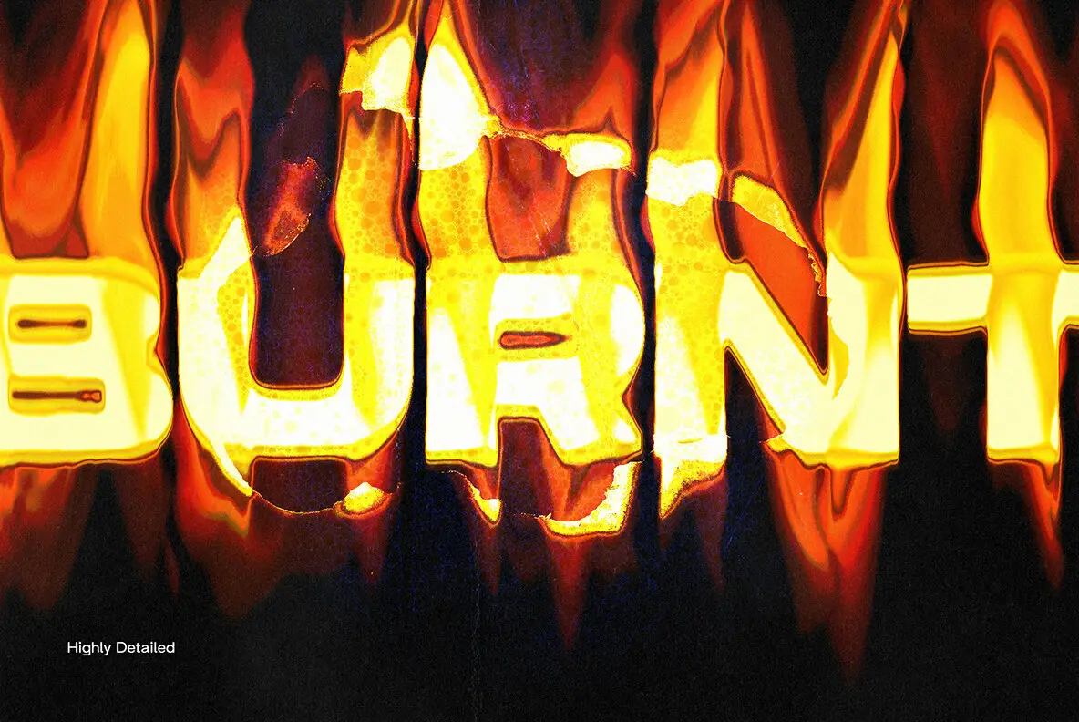 Burnt Flaming Text Effect - YouWorkForThem