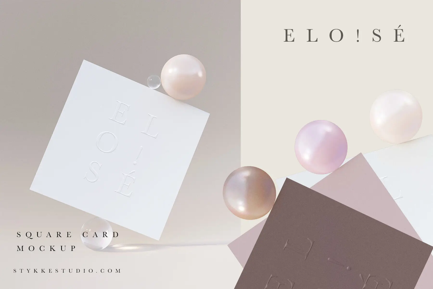 ELO!SÉ - Square Business Card Mockup