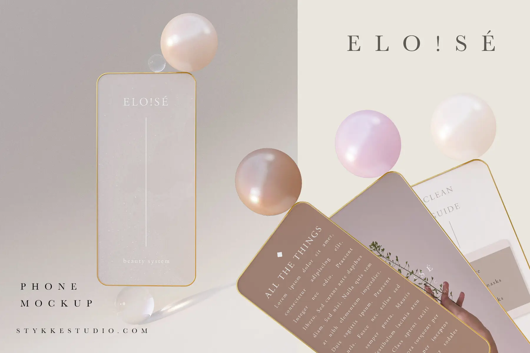 ELO!SÉ - Minimalist Phone Mockups