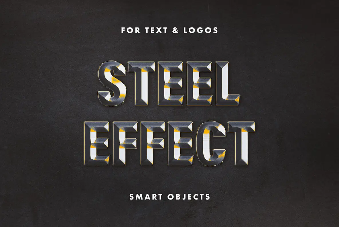 Forged Steel Text Effect