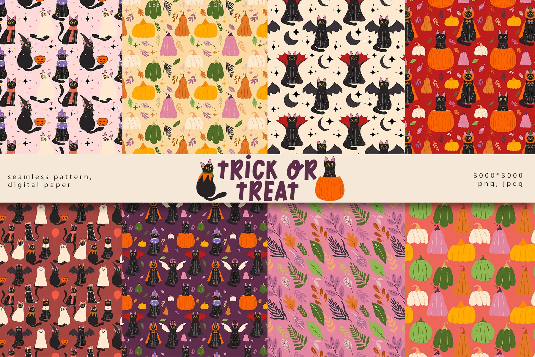 Halloween Digital Papers