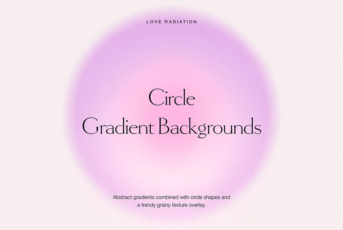 Circle Abstract Bright Grainy Gradient Backgrounds PSD
