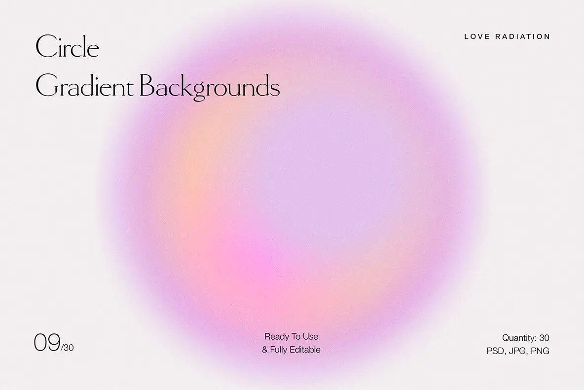 Circle Abstract Bright Grainy Gradient Backgrounds PSD Gradients ...