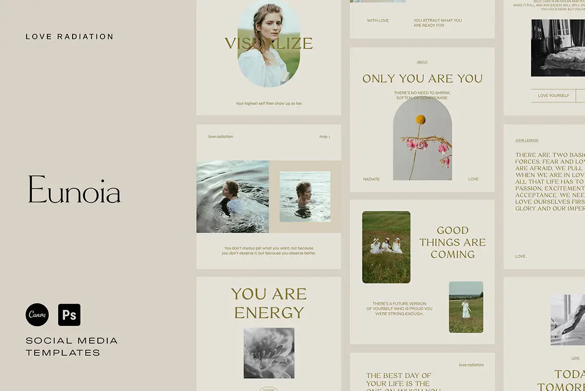 Eunoia - Inspirational Instagram Templates