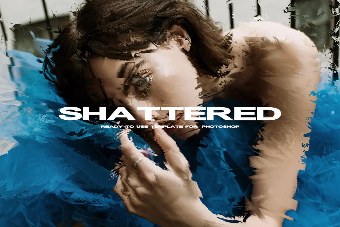 Shattered - Photoshop Template