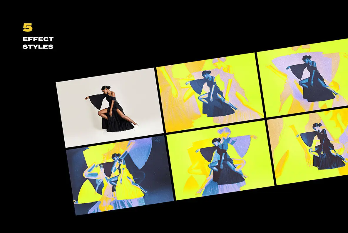 Neon Negative Photo Effect - YouWorkForThem