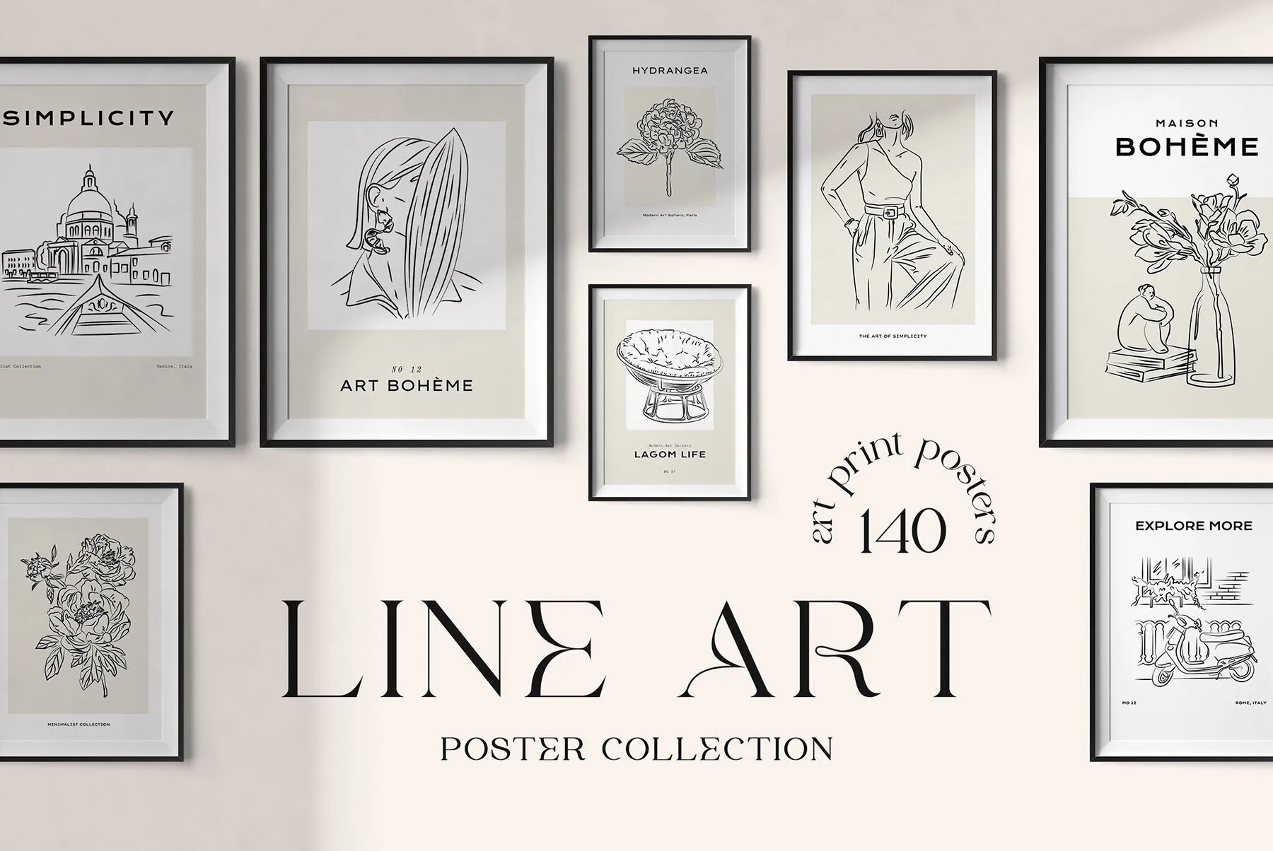 Line Art Prints Posters