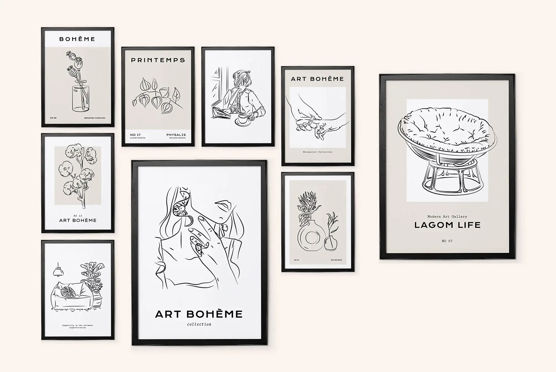 Line Art Prints Posters Graphics - YouWorkForThem