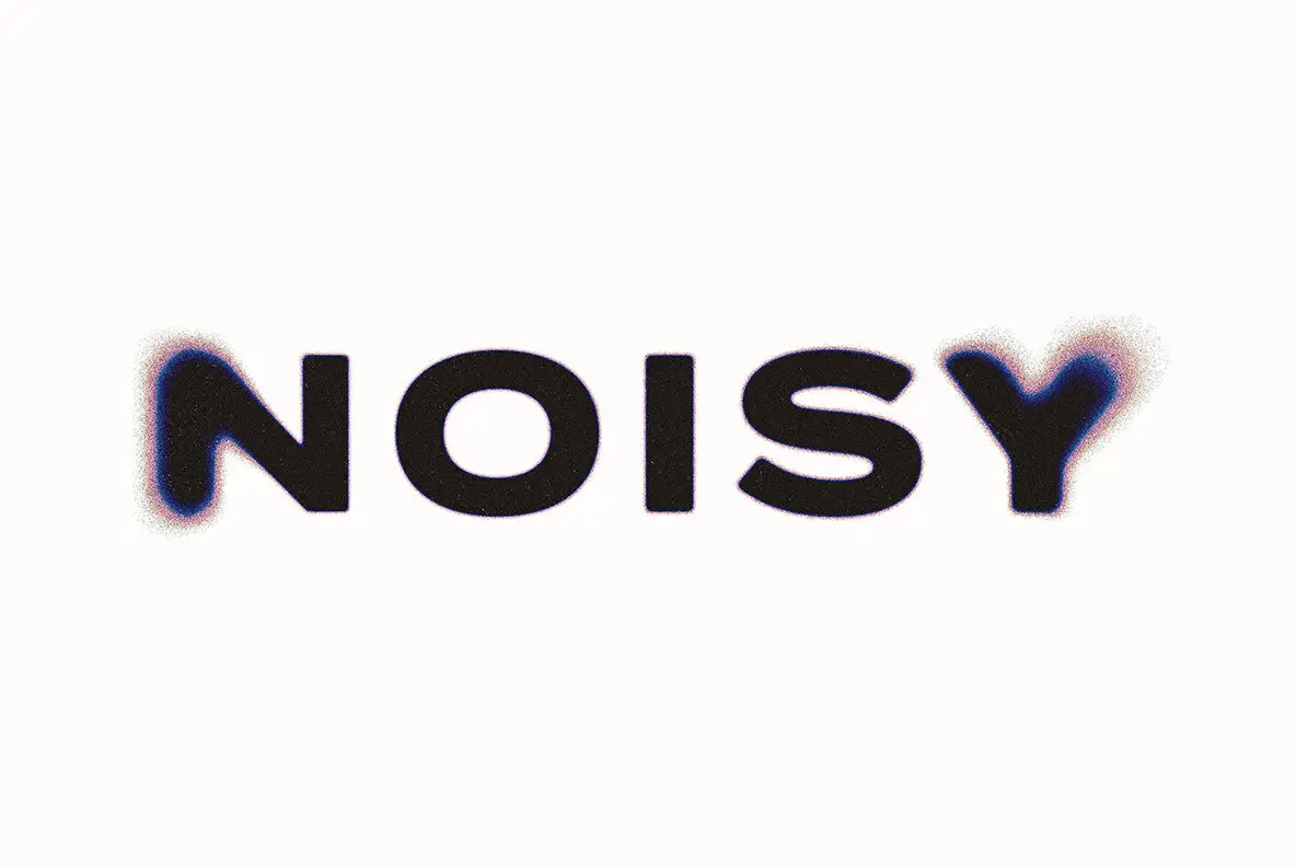 Noisy Text Effect - YouWorkForThem