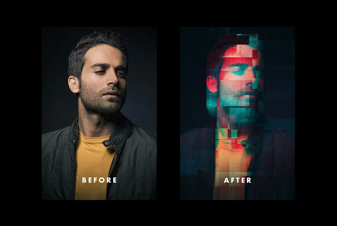 Displacement Effect Example Glitch Displacement Effect - YouWorkForThem