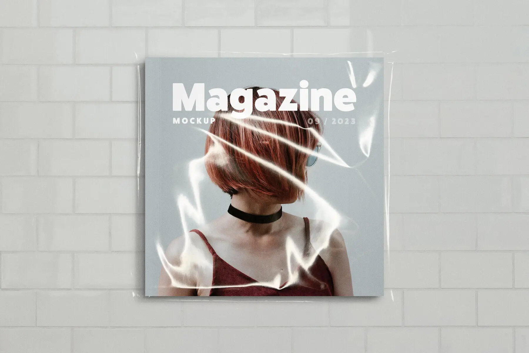 Square Magazine Mockup