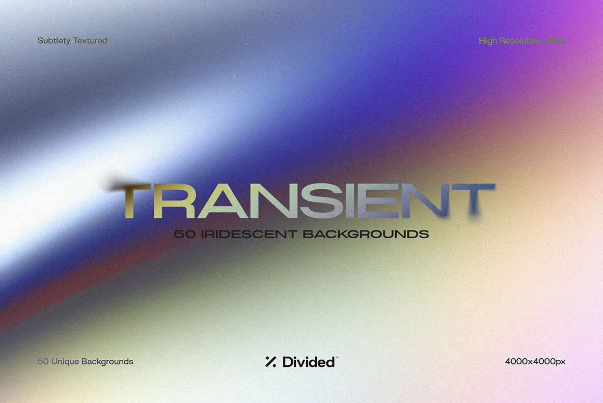Transient 50 Iridescent Backgrounds