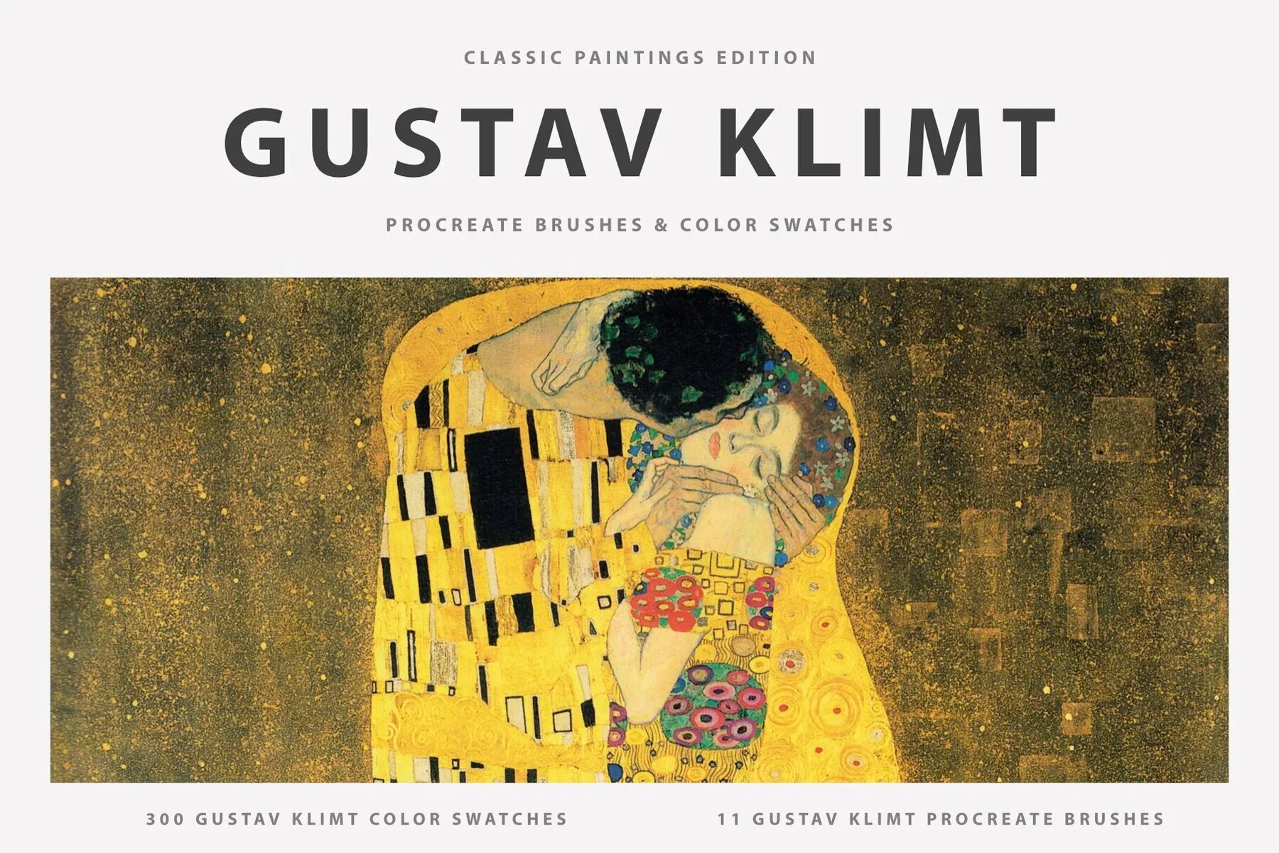 Gustav Klimt Procreate Kit