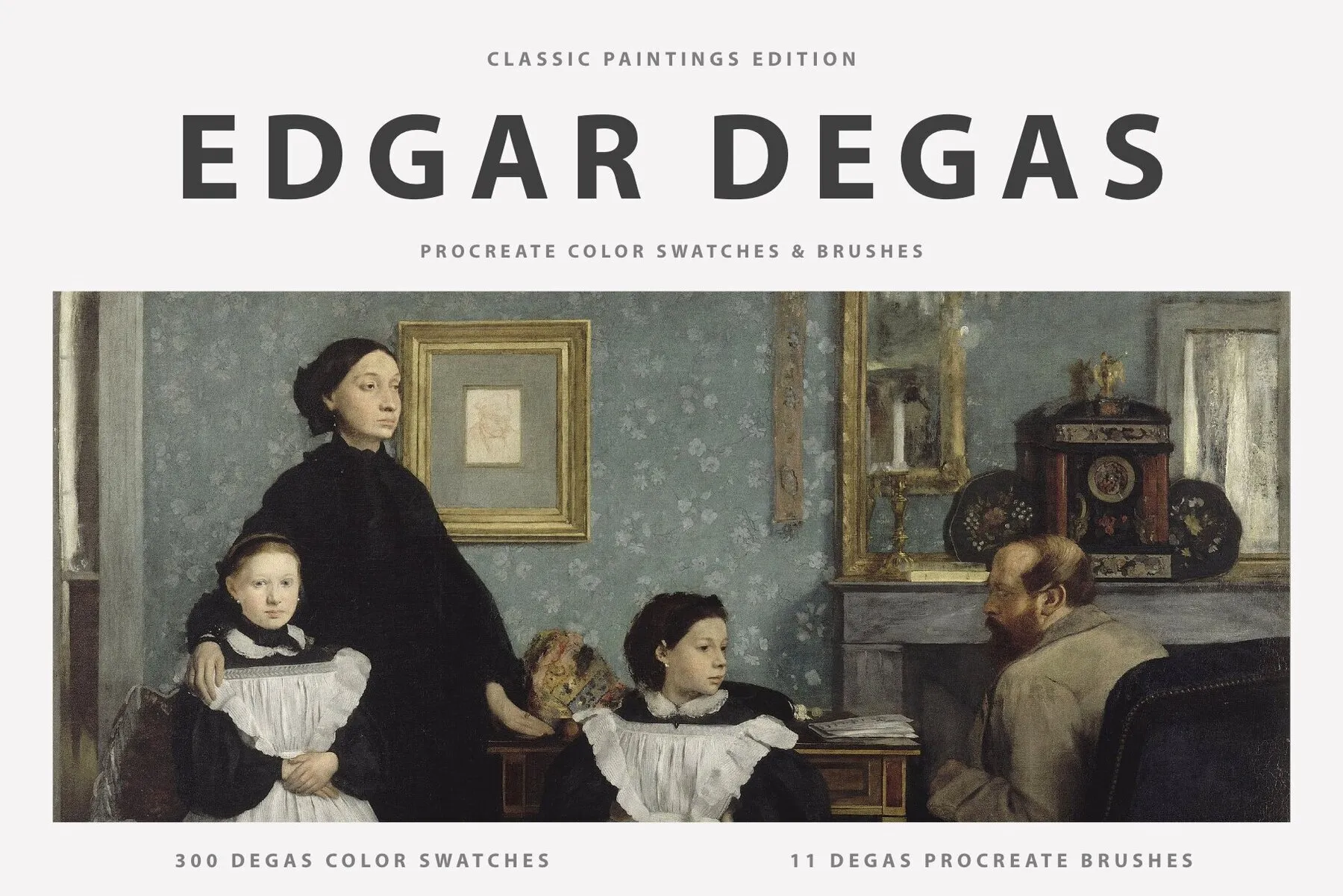 Edgar Degas Procreate Kit