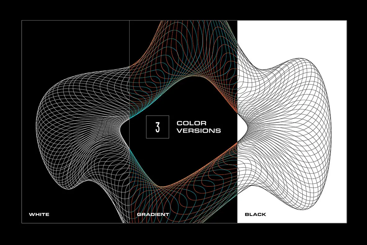 Wave Lines Vector Shapes Graphics - YouWorkForThem