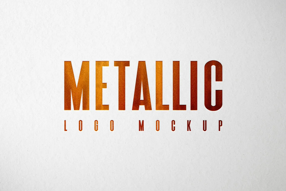 Metallic Logo Mockup