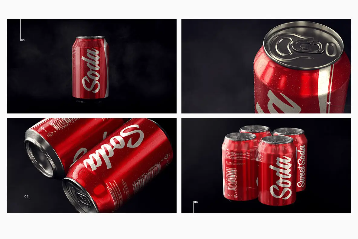 Aluminum Soda Can Mockup Graphics YouWorkForThem