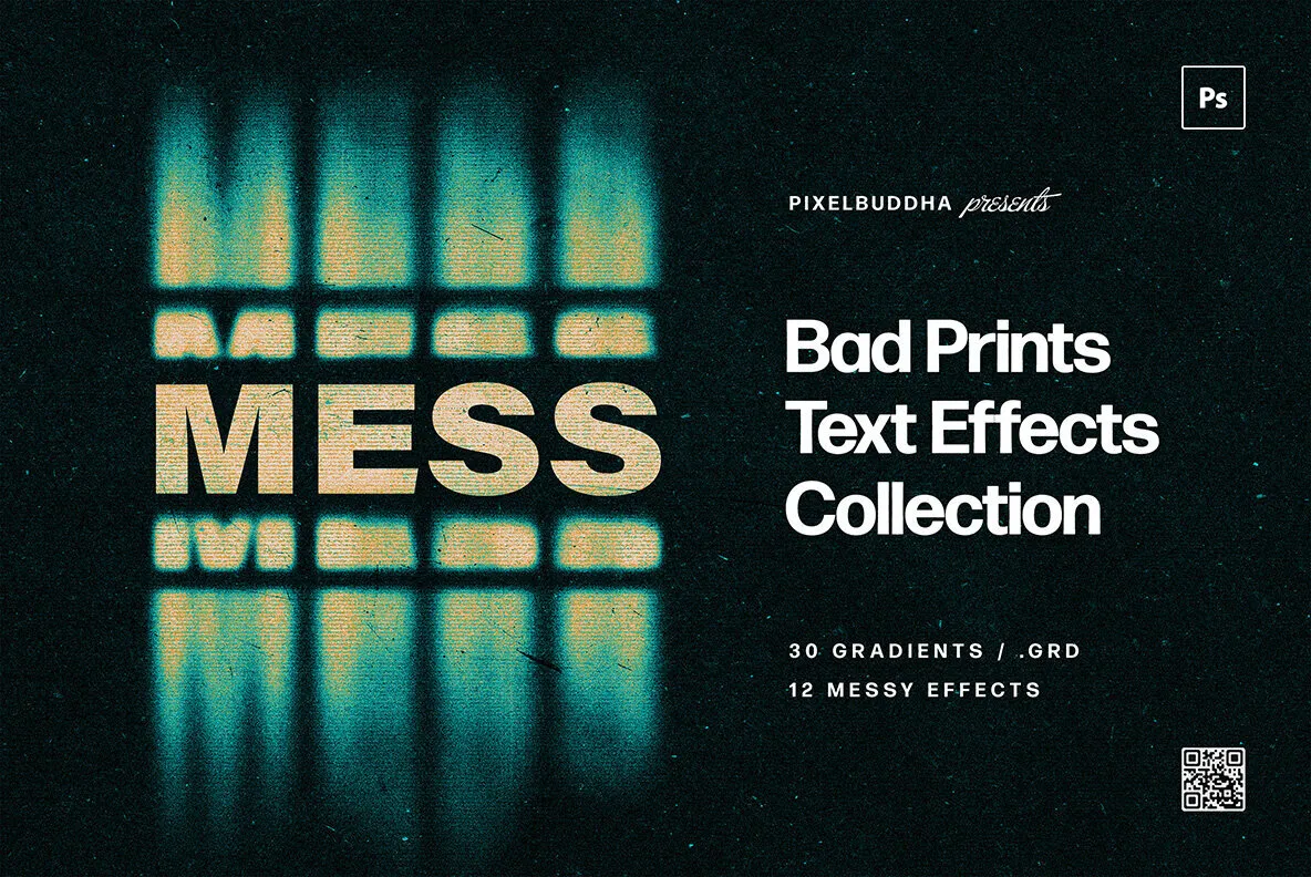 Printed Mess Text & Logo Effects Collection